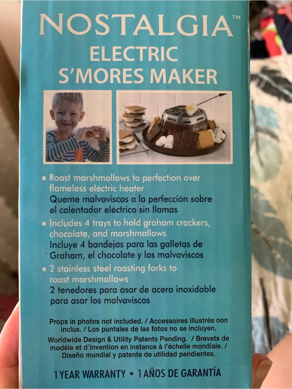 Nostalgia Brown and Silver Electric S'mores Maker
